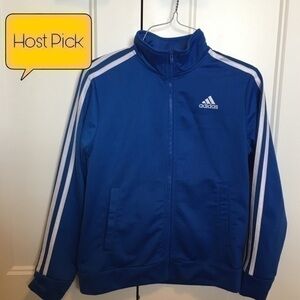 Royal blue Adidas jacket NWOT size 10/12